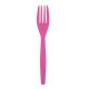 Furculite Plastic OTI Dopla, 20 Buc/Set,16.5 cm, Fuchsia, Furculite Fuchsia de Plastic, Tacamuri de Unica Folosinta, Furculite de Unica Folosinta, Furculite din Plastic pentru Catering, Furculite din Plastic Unica Folosinta
