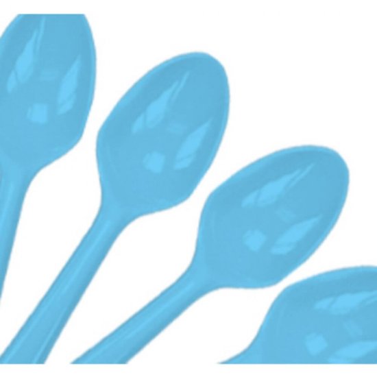 Linguri din Plastic OTI Dopla, 20 Buc/Set, 16.3 cm, Bleu, Linguri Bleu din Plastic, Set Linguri din Plastic, Tacamuri de Unica Folosinta, Linguri Bleu din Plastic, Linguri de Unica Folosinta, Linguri din Plastic pentru Catering