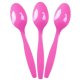 Linguri din Plastic OTI Dopla, 20 Buc/Set, 16.3 cm, Fuchsia, Linguri Fuchsia din Plastic, Set Linguri din Plastic, Tacamuri de Unica Folosinta, Linguri Fuchsia din Plastic, Linguri de Unica Folosinta, Linguri din Plastic pentru Catering