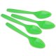 Lingurite Plastic OTI Dopla, 40 Buc/Set, 12 cm, Verde, Lingurite Verzi de Plastic, Lingurite pentru Desert, Lingurite din Plastic pentru Prajituri, Set de Lingurite de Unica Folosinta, Set de Lingurite Plastic, Tacamuri de Unica Folosinta