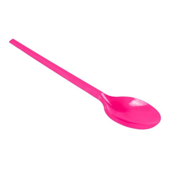 Lingurite Plastic OTI Dopla, 40 Buc/Set, 12 cm, Fuchsia, Lingurite Fuchsia de Plastic, Lingurite pentru Desert, Lingurite din Plastic pentru Prajituri, Set de Lingurite de Unica Folosinta, Set de Lingurite Plastic, Tacamuri de Unica Folosinta