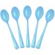 Lingurite Plastic OTI Dopla, 40 Buc/Set, 12 cm, Bleu, Lingurite Bleu de Plastic, Lingurite pentru Desert, Lingurite din Plastic pentru Prajituri, Set de Lingurite de Unica Folosinta, Set de Lingurite Plastic, Tacamuri de Unica Folosinta