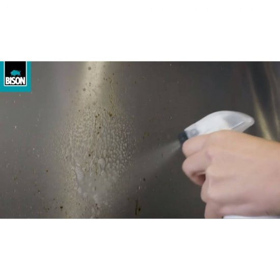 Solutie Curatat Inox Bison, 500 ml, Spray, Solutie pentru Lustruirea Inoxului, Solutie pentru Curatarea Inoxului, Solutie de Curatat Otel Inoxidabil, Spray pentru Lustruit Inox, Solutie de Curatare Bucatarie, Solutie Curatat Suprafete din Bucatarie