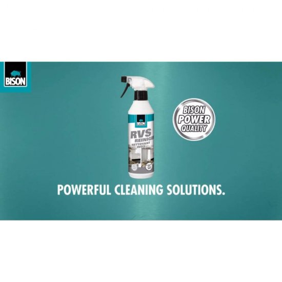 Solutie Curatat Inox Bison, 500 ml, Spray, Solutie pentru Lustruirea Inoxului, Solutie pentru Curatarea Inoxului, Solutie de Curatat Otel Inoxidabil, Spray pentru Lustruit Inox, Solutie de Curatare Bucatarie, Solutie Curatat Suprafete din Bucatarie