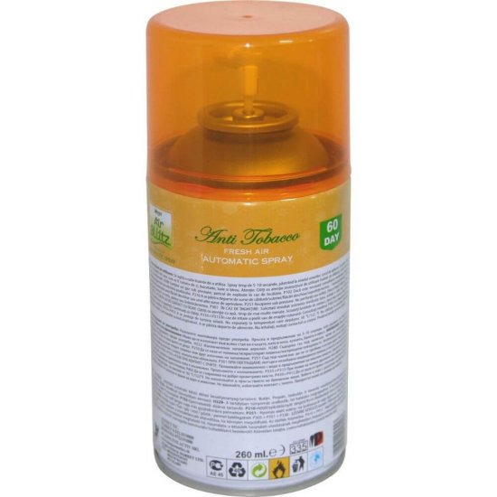 Rezerva Odorizant Camera Mega Air Blitz Fresh Air, Cantitate 260 ml, Parfum Anti Tobacco, Rezerva Spray pentru Odorizant de Camera, Rezerva pentru Odorizant de Camera, Rezerve Odorizante cu Parfum Anti Tobacco