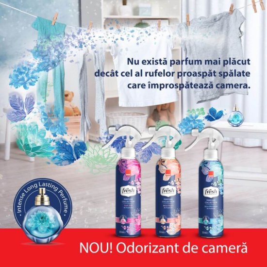 Odorizant Camera Sano Fresh Home Soft Silk, 350 ml, Parfum Floral, cu Pompa Spray, Odorizante cu Pulverizator Sano, Odorizante Camere Sano, Spray Odorizant SANO, Odorizante Camera