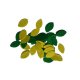 Foaie Verde Autoadeziva DACO, 30 mm, 50 Buc/Set, Culoare Verde, Frunze Autoadezive din Spuma, Frunze Decorative Daco, Accesorii Craft, Accesorii Creatie, Frunze Colorate Spuma, Decoratiune Spuma Frunza