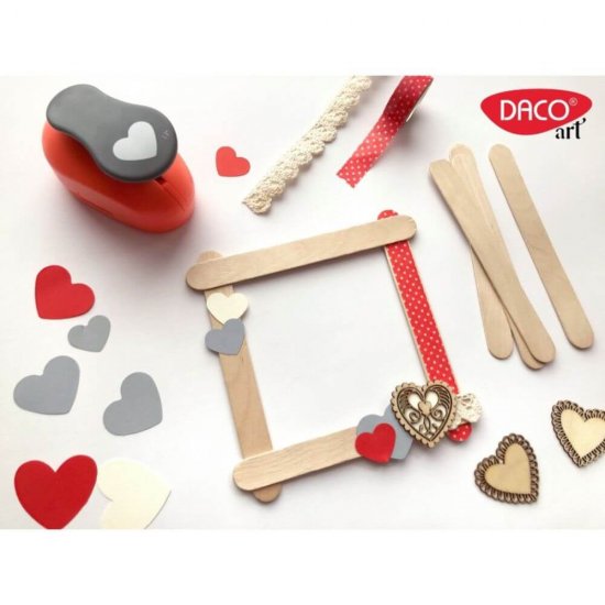 Inimi Lemnoase DACO in Cutie de Depozitare, 4 cm, Grosime 1 mm, Natur, Accesorii Creatie, Accesorii Craft, Baza Lemn Inimi, Inimioare din Lemn, Inimi din Lemn de Pictat, Forme din Lemn, Decoratiuni Lemn Inimioare, Figurine din Lemn