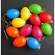 Mini Oua din Plastic DACO, 2.5 cm, 24 Buc/Set, Multicolor, Accesorii Creatie, Accesorii Craft, Oua de Pictat, Oua de Paste din Plastic, Oua de Paste de Pictat, Oua Plastic Pentru Decorat, Oua Plastic pentru Pictat