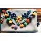 Pom Pom Pufarini DACO, 6 mm, Material Textil, 10 g, Multicolor, Accesorii Craft, Accesorii Creatie, Pom Pom, Pom Pom Daco, Ciucuri Pom Pom, Mini Pom Pom, Set Pom Pom, Pom Pom Colorat, Pom Pom Pufosi
