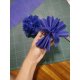 Sfere Pom Pom DACO, 3 Buc/Set, 23.5 cm, Model Sfere Petrecarete, Albastre, Accesorii Creatie, Accesorii Craft, Sfere Pom Pom, Sfere Pom Pom de Petrecere, Pom Pom Hartie, Pompoane Decorative Hartie, Pompon din Hartie