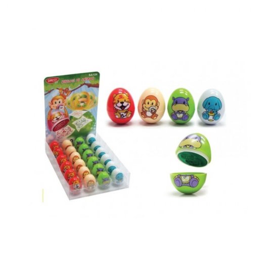 Set 24 Stampile Tusate Daco Bebelusi de Animale, 4 Modele, Multicolor, Stampile Tusate, Stampile Daco, Stampile Tusate Daco, Stampile Copii, Stampile Decorative, Stampile pentru Copii
