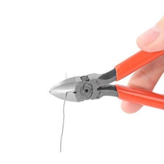 Cleste de Taiat DACO, 11.5 cm, Cleste pentru Confectionarea Bijuteriilor, Metal, Maner Cauciucat, Varf pentru Taiat, Cleste de Taiat, Cleste pentru Taiat, Cleste Taiat Bijuterii, Cleste Bijuterii