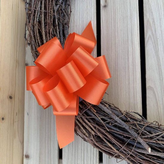 Fundite Mari, 20 Buc/Set, Culoare Portocalie, Funda Portocalie, Funde cu Autoformare, Funda Cadou, Funda Autoformare, Panglica Cadou, Fundite Cadouri, Fundite cu Autoformare, Funda Rapida, Decoratiuni Cadouri