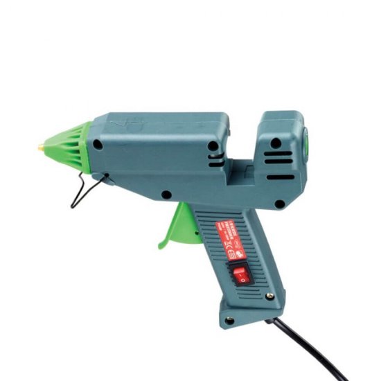 Pistol de Lipit Profesional Daco cu Silicon si 6 Rezerve, 11 mm, 180 W, Plastic, Verde, Lipiciosul Profesional, Set Pistol de Lipit si 6 Bare de Silicon, Aparat de Lipit cu Silicon si Rezerve, Pistoale de Lipit cu Silicon