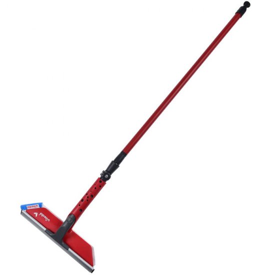Racleta Geamuri Vileda 2 in 1, Maner Extensibil 750-130 cm, Culoare Rosie, Stergator pentru Geamuri, Stergatoare Tip T pentru Geamuri, Raclete Geamuri si Ferestre, Stergatoare pentru Geam, Ustensile de Spalat Geamuri, Stergator Geamuri Vileda 2 in 1
