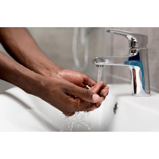 Baterie Grohe Eurosmart pentru Lavoar, cu Ventil, Monocomanda, Cromat, Grohe Eurosmart, Baterie Lavoar, Baterie cu Monocomanda pentru Lavoar, Baterie Grohe, Baterii Sanitare Grohe, Baterie Chiuveta, Obiect Sanitar Baie, Lavoar cu Ventil