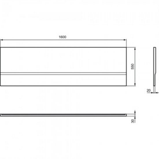 Panou Frontal IDEAL STANDARD Hotline New, 160 cm, Panou pentru Cada, Panou frontal pentru Cada, Panou pentru Cada de Baie, Panou Frontal pentru Cada de Dus, Panou Cada de Dus, Panou Acril pentru Cada, Panou Alb Cada de Baie, Panou Frontal Alb Cada