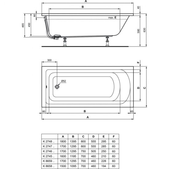 Cada Rectangulara IDEAL STANDARD Hotline New, 170x70 cm, Cada pentru Baie, Cada pentru Dus, Cada Dreptunghiulara, Cada Acril, Cada din Acril, Cada din Acril pentru Baie, Cada din Acril pentru Dus, Cada Alba, Cada Alba din Acril, Cada Alba pentru Baie