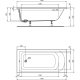 Cada Rectangulara IDEAL STANDARD Hotline New, 170x80 cm, Cada pentru Baie, Cada pentru Dus, Cada Dreptunghiulara, Cada Acril, Cada din Acril, Cada din Acril pentru Baie, Cada din Acril pentru Dus, Cada Alba, Cada Alba din Acril, Cada Alba pentru Baie