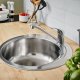 Chiuveta Rotunda Bucatarie Sanobi, 49 cm, Inox Alimentar, Finisaj Mat, Chiuveta Rotunda pentru Blat, Chiuveta Rotunda pentru Bucatarie, Chiuveta de Bucatarie Rotunda, Chiuveta Rotunda de Bucatarie, Chiuveta Bucatarie Universala