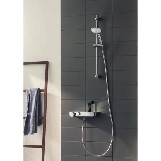 Set Dus Grohe Tempesta, Cu Bara, Prindere Perete, Furtun 1.75 m, 3 Tipuri Jet, Cromat, Tempesta Dus, Grohe Dus Tempesta, Accesorii Dus, Acesorii Baie, Coloane si Seturi de Dus, Accesorii Sanitare, Grohe Furtun Jet, Tempesta cu Bara