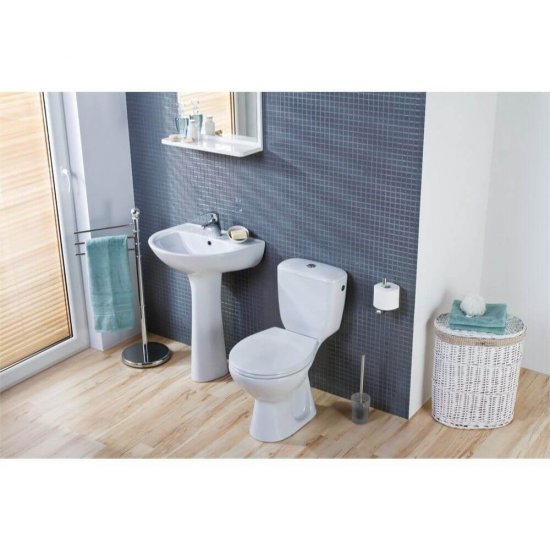 Piedestal pentru Lavoar Cersanit President, 9 Kg, 64x17x17 cm, Piedestale Ceramice pentru Lavoare, Cersanit President Piedestal pentru Lavoar, Obiecte Sanitare, Suport Lavoar Ceramica, Piedestal Lavoar pentru Baie