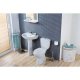 Piedestal pentru Lavoar Cersanit President, 9 Kg, 64x17x17 cm, Piedestale Ceramice pentru Lavoare, Cersanit President Piedestal pentru Lavoar, Obiecte Sanitare, Suport Lavoar Ceramica, Piedestal Lavoar pentru Baie
