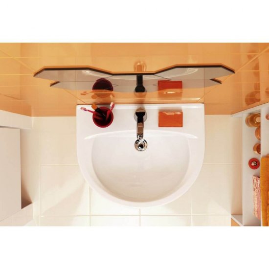 Lavoar Suspendat Cersanit President, 60x48 cm, cu Orificiu pentru Baterie si Preaplin, Lavoare Suspendate Cersanit President, Chiuvete, Chiuveta, Accesorii pentru Baie, Lavoare Cersanit