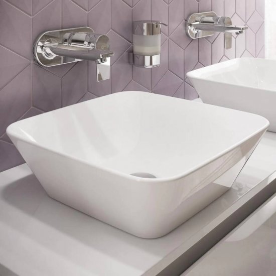 Lavoar Patrat pe Blat IDEAL STANDARD Connect Air, 40x40 cm, Fara Preaplin, Chiuveta pe Blat, Chiuveta pentru Baie, Lavoar pentru Baie, Lavoar Patrat pentru Baie, Chiuveta Patrata, Chiuveta Patrata pentru Baie, Lavoar Patrat fara Preaplin