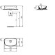 Lavoar Trapezoidal pe Blat IDEAL STANDARD Dea, 52x32 cm, Fara Preaplin, Chiuveta pe Blat, Chiuveta, Lavoar pentru Baie, Lavoar Trapezoidal pentru Baie, Chiuveta Trapezoidala, Chiuveta Trapezoidala pentru Baie, Lavoar fara Preaplin