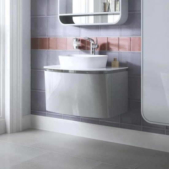 Lavoar Trapezoidal pe Blat IDEAL STANDARD Dea, 52x32 cm, Fara Preaplin, Chiuveta pe Blat, Chiuveta, Lavoar pentru Baie, Lavoar Trapezoidal pentru Baie, Chiuveta Trapezoidala, Chiuveta Trapezoidala pentru Baie, Lavoar fara Preaplin