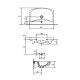 Lavoar  Suspendat, Cersanit Carina, 60 x 41.5 cm, Cu Orificiu pentru Baterie si Preaplin, Lavoar  Suspendat Cersanit, Lavoar Cersanit Carina, Obiecte Sanitare Cersanit, Lavoar Alb,  Lavoare Baie, Lavoar Baie, Chiuveta Baie