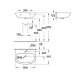 Lavoar Ceramic, Grohe Bau, Montare pe Perete, 60.9x44.2 cm, cu Orificiul pentru Baterie, Alb, Lavoar Alb, Lavoar pentru Baie, Lavoar Ceramic, Chiuveta Alba, Chiuveta pentru Baie, Chiuveta Ceramica