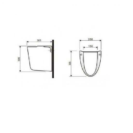 Semipiedestal Kolo, Idol, 305x305x260 mm, 1 Buc, Semipiedestal Kolo, Kolo Idol Semipiedestale, Semipiedestal Baie, Sanitare, Obiecte Sanitare, Chiuveta, Accesorii Baie