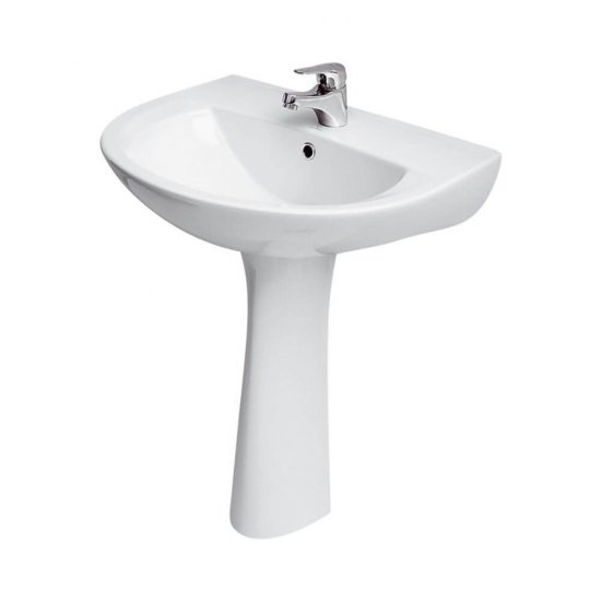 Piedestal pentru Lavoar Cersanit President, 9 Kg, 64x17x17 cm, Piedestale Ceramice pentru Lavoare, Cersanit President Piedestal pentru Lavoar, Obiecte Sanitare, Suport Lavoar Ceramica, Piedestal Lavoar pentru Baie