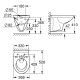Vas WC Grohe Bau, Montare Suspendata, Alb, Open Rim, 41x52.6x36.8 cm, Set Fixare Inclus, Vas WC, Vas de Toaleta, WC Grohe, Vas WC Alb