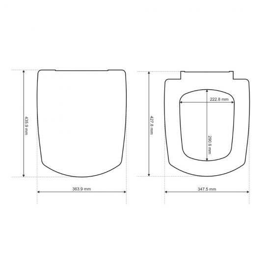 Capac WC Cersanit, Carina, Inchidere Normala, Capac Toaleta, Sanitare, Obiecte Sanitare, WC, Accesorii Baie, Obiecte si Instalatii Sanitare