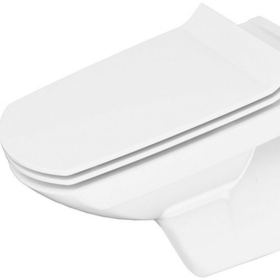 Capac WC Cersanit, Carina, Slim, Inchidere Soft-Close si Easy-Off, Capac Toaleta, Sanitare