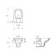 Vas WC Suspendat Cersanit, Carina CleanOn, WC Cersanit, WC CleanOn, Vase Toaleta, Sanitare, Obiecte Sanitare, Accesorii Baie, Obiecte si Instalatii Sanitare, Toalete