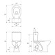 Set Vas Wc cu Capac Cersanit President, Scurgere Orizontala, 28 Kg, 37.5x64.5x75 cm, Cersanit President Set Vas Wc cu Rezervor si Capac, Obiecte Sanitare, Cersanit President Set Vas Wc, Seturi Vase Wc, Vase Wc cu Capac
