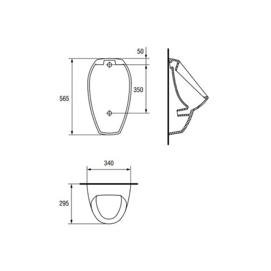 Pisoar cu Alimentare de Sus, Cersanit Apollo, Pisoar Cersanit Apollo, Pisoar cu Alimentare de Sus Cersanit, Pisoar Ceramic, Cersanit Apollo Pisoar