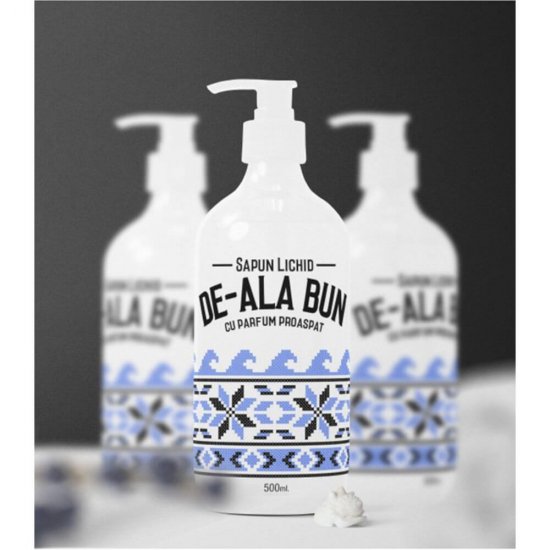 Sapun Lichid CAHM De-Ala-Bun, 500 ml, Parfum Proaspat, Sapun Lichid pentru Maini, Sapunuri Lichide, Sapun Lichid cu Pompita, Sapun Lichid pentru Maini Uscate, Sapun Lichid CAHM, Sapun Crema Lichid 500 ml
