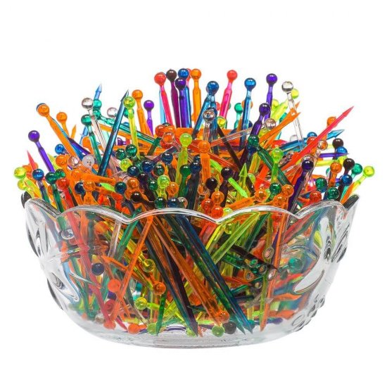 Minifurculite Aperitiv, Unica Folosinta din Plastic, 500 Buc/Set, Multicolor, Seturi Minifurculite de Unica Folosinta, Minifurculite din Plastic, Minifurculite Plastic, Set de Minifurculite de Plastic, Scobitori Aperitive