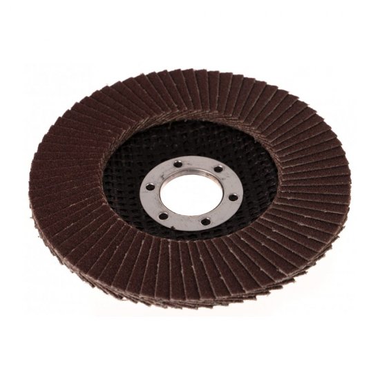 Disc Polizare Lamelar Evantai Verto, Granulatie K40, 115 mm, Prindere 22.2 mm, Disc de Polizare, Discuri Polizare, Discuri de Polizare, Disc Lamelar Polizare, Disc Polizare pentru Flex, Discuri Polizare Flex, Disc Evantai Polizare