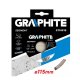 Disc Diamantat Graphite, Segmentat, 115x22.2 mm, pentru Flex, 1 Buc, Accesorii Polizare si Slefuire, Accesorii Polizare si Slefuire Graphite, Disc Diamantat pentru Flex