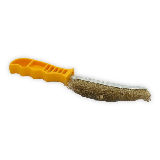 Perie Sarma Semiluna Sentosa din Otel, Maner din Plastic, Perie de Sarma Semiluna Sentosa, Perie de Sarma Semiluna cu Maner din Plastic, Perie de Sarma din Otel, Perie de Sarma Sentosa pentru Curatarea Suprafetelor
