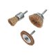 Set 3 Perii de Sarma Conice Verto, pentru Bormasina, pentru Lemn/Metal, 25/37/50 mm, Scule pentru Bormasina, Perii de Sarma Verto, Perii de Sarma Bormasina, Accesorii Polizare si Slefuire