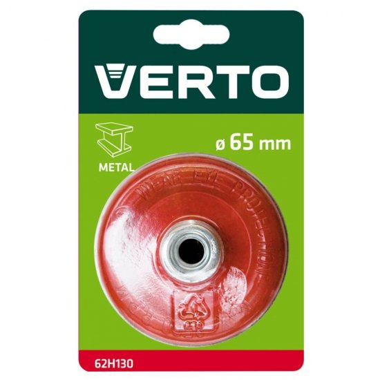 Perie Frontala de Sarma Tip Cupa Verto, 65 mm, Prindere M14, pentru Flex, Perie Sarma Flex, Perii Sarma Flex, Perii de Sarma pentru Flex, Perii Sarma Curatare, Perii Curatare Otel, Perii Curatare Metal, Perii de Curatare