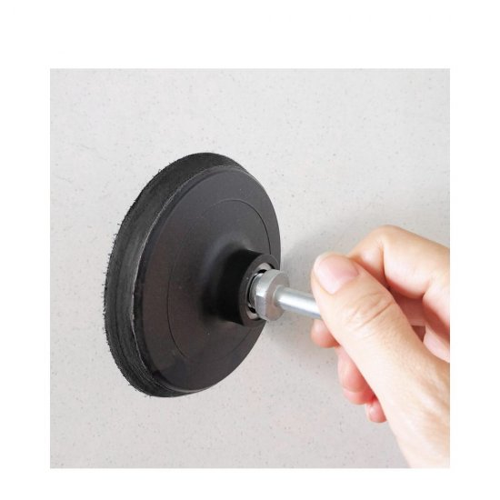 Disc de Cauciuc cu Ax M14 pentru Discuri de Hartie Abraziva Verto, 125 mm, cu Velcro, Disc Hartie Abraziva, Disc Suport de Slefuire, Disc Suport Discuri Abrazive, Suport Discuri Abrazive, Discuri Suport pentru Slefuire, Discuri Suport Discuri Abrazive